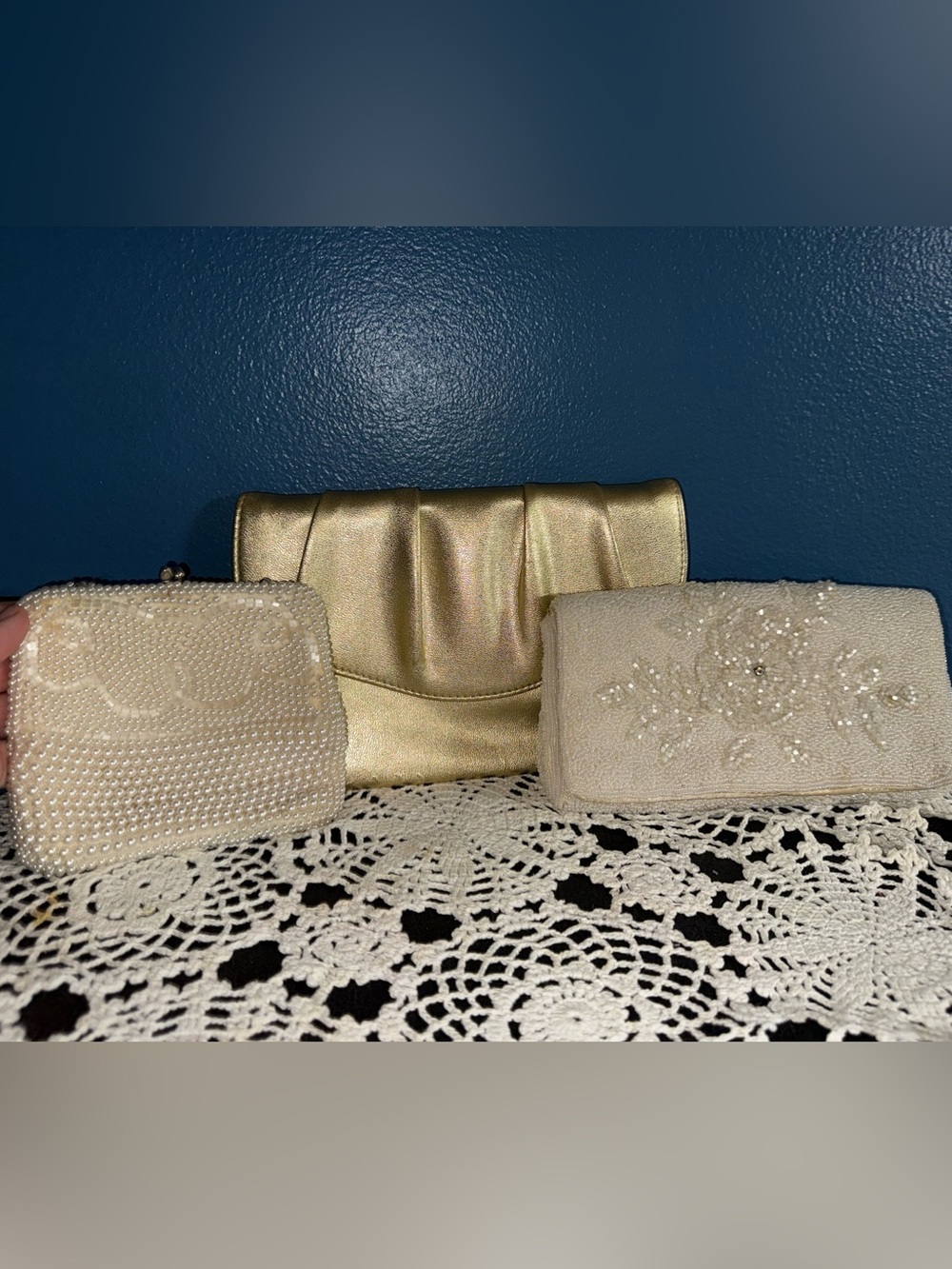 Three Vintage Clutches Including Two Beaded